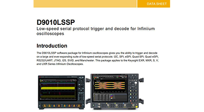 D9010LSSP Low-speed serial protocol trigger and decode for Infiniium  oscilloscopes