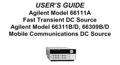 Keysight Technologies 66311B Specs and Manuals