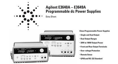Keysight Technologies E3646A Specs and Manuals