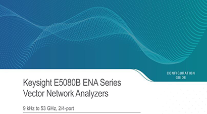 Keysight Technologies E5080B-4P2 Configuration Guide