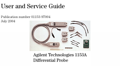 Keysight Technologies 1153A Specs and Manuals