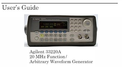 Keysight Technologies 33220A Specs and Manuals