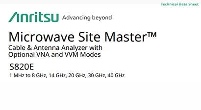 Anritsu S820E-740 Spec Sheet