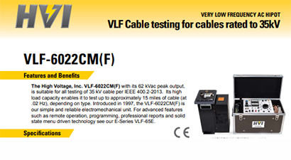 High Voltage, Inc. VLF-6022CM Spec Sheet