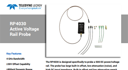 Teledyne LeCroy RP4030 Spec Sheet