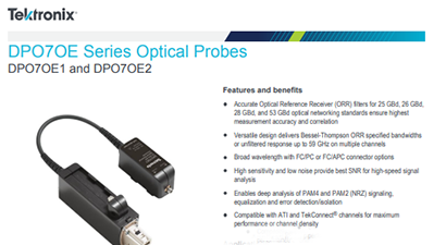 Tektronix DPO7OE1 Spec Sheet