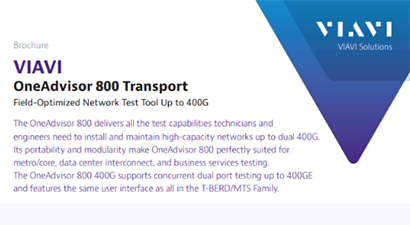 VIAVI  OneAdvisor 800 Transport 