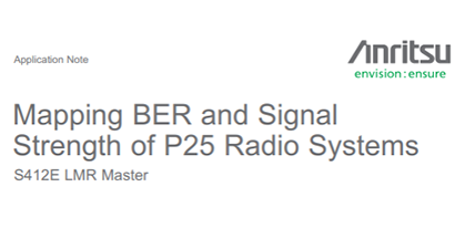 Mapping BER and Signal  Strength of P25 Radio Systems