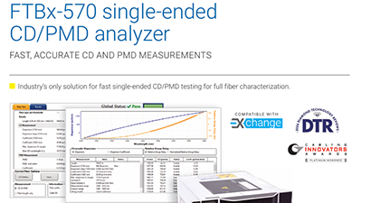 FTBx-570 Single‑ended CD/PMD Analyzer