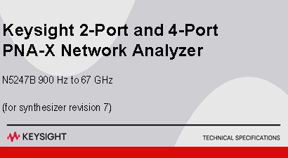 Keysight 2-Port and 4-Port  PNA-X Network Analyzer